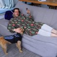 thumbnail image 3 of Wearable Oversized Blanket,Dark Christmas Tree and Gift Pattern Wearable Blanket Hoodie for Adults,Cozy Hooded Blankets with Super Pockets,Super Warm Fuzzy Pullover for Women & Men, 3 of 6