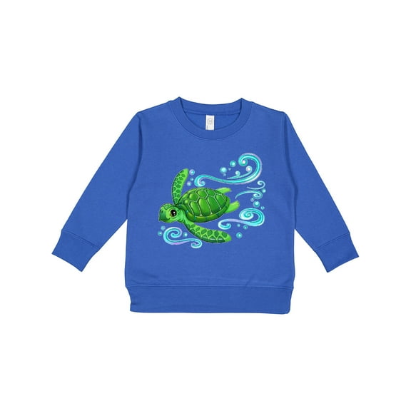 Inktastic Sea Turtle Swimming Toddler Sweatshirt