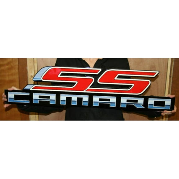 CHEVROLET SS Camaro Metal Sign 34" x 8"