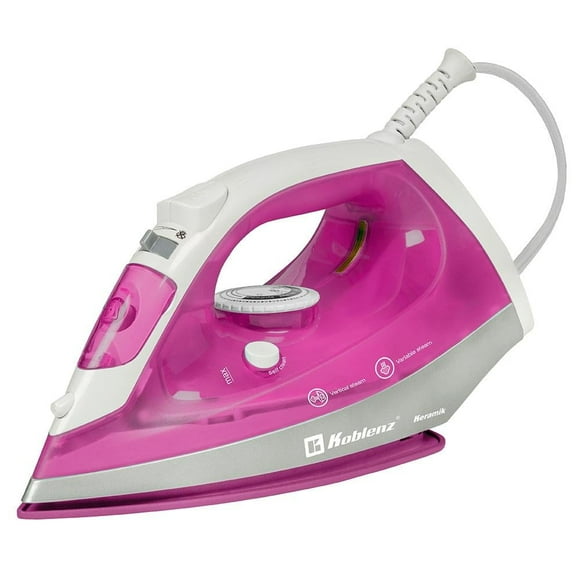 Plancha de Vapor Koblenz Ultra Keramik Antiadherente Rosa PKK-350 R
