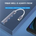thumbnail image 4 of Maoww USB C Hub 4-Port USB C Hub Multi-port Adapter for Desktop Computer PC Notebook Mobile Phones Silver, 4 of 6