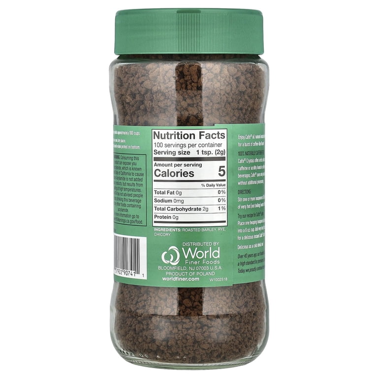 Cafix, Instant Grain Beverage Crystals, 7.05 oz Jar - Walmart.com