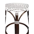 thumbnail image 5 of Butler Tobias Brown & White Rattan Counter Stool, 5 of 5