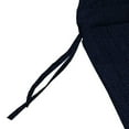 thumbnail image 5 of Jordan Manufacturing 44" x 21" Rave Indigo Blue Solid Rectangular Outdoor Chair Cushion with Ties, Welt and Hanger Loop, 5 of 10