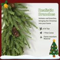 thumbnail image 6 of CIPACHO 24 inch Christmas Wreath, Artificial Norfolk Pine Wreath with Pine Cones and 88 Realistic Branches for Door, Wall, Holiday Decoration for Indoor Outdoor, 6 of 7