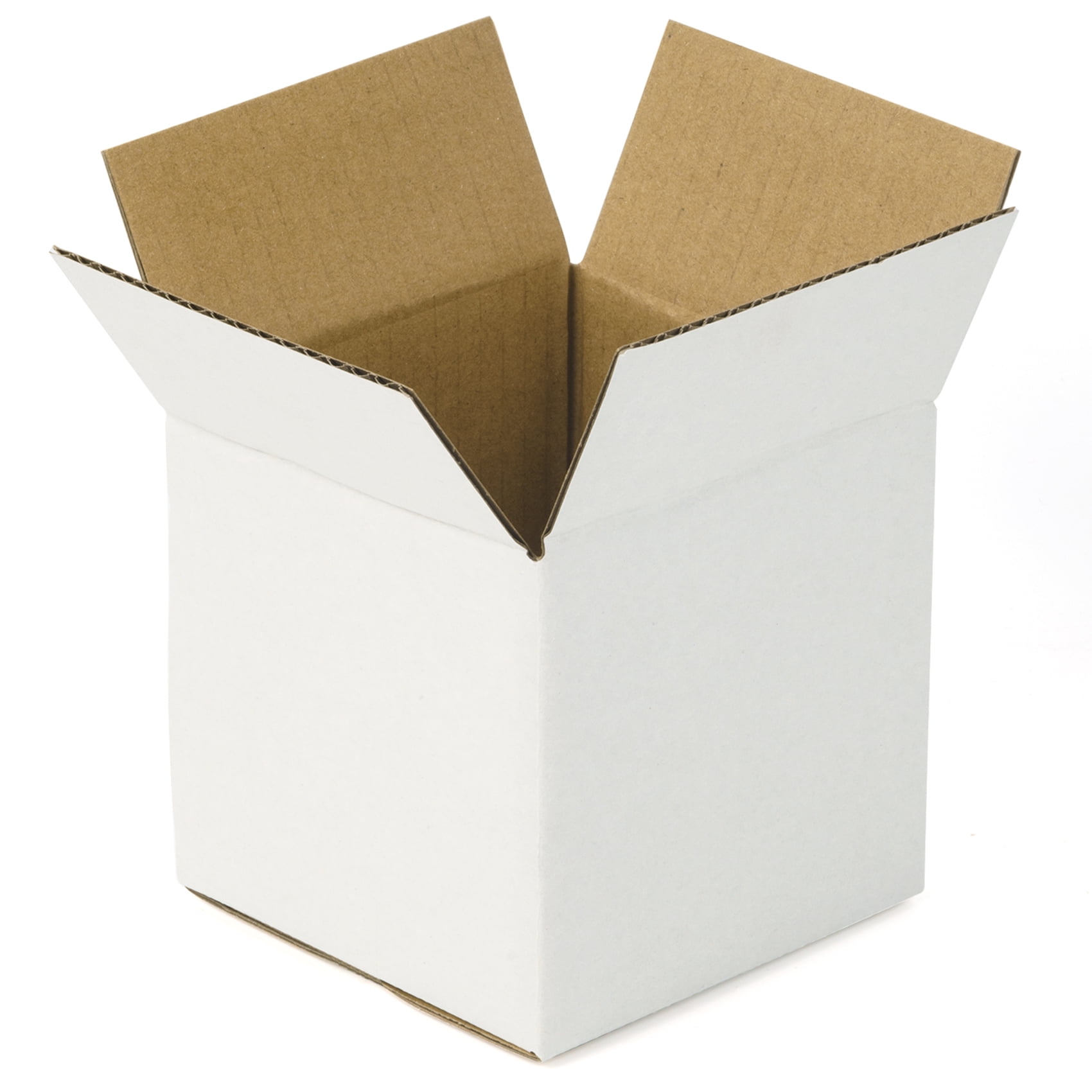 WRAPAHOLIC 4"x4"x4" Gift Box Sturdy White Cardboard Boxes Shipping