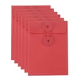 thumbnail image 1 of REGALWOVEN Kraft Paper Envelope with String Tie Closure Red 5.5x4 Inch, 1 of 8