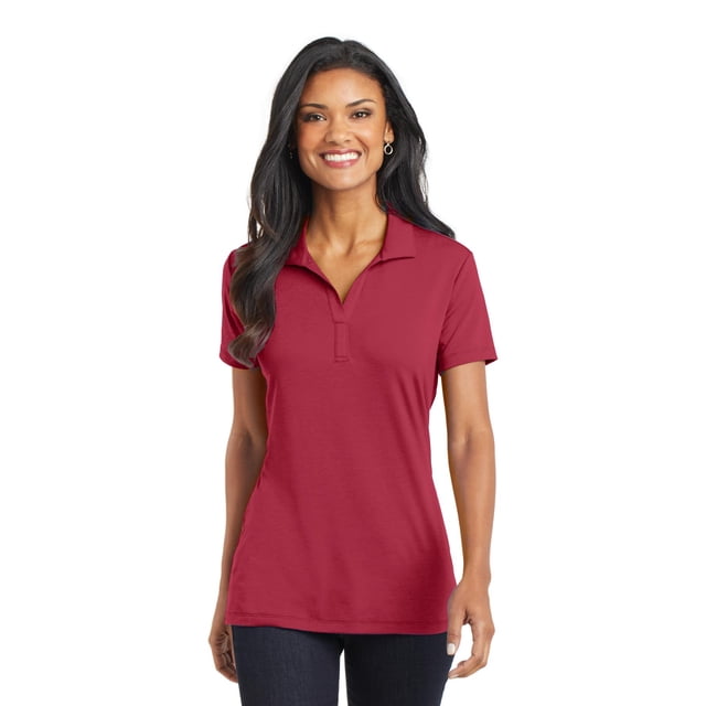 Polo de alto rendimiento para damas Cotton Touch™ de Port Authority®. L568 Autoridad Portuaria L568