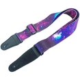 thumbnail image 1 of Sangle de Guitare Colorée Motif Nuage Étoile Violet Polyester, 1 of 4