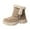 Khaki, variant on Winter Boots for Women,Winter Snow Boots Solid Color Ankle Boots with for Comfort and Warmth In Cold Weather Seasons,Shoes for Winter,Size:5.5