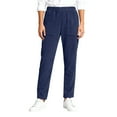 thumbnail image 2 of Corduroy Pants Women Fall Winter Comfortable Elastic Waist Straight Leg Work Pants with Pockets Lounge Trousers, 2 of 5