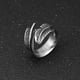 thumbnail image 5 of Anillo de plumas Jadeshay anillo de dedo de Acero de titanio con forma de pluma Plata 8# 9# 10#, 5 of 8