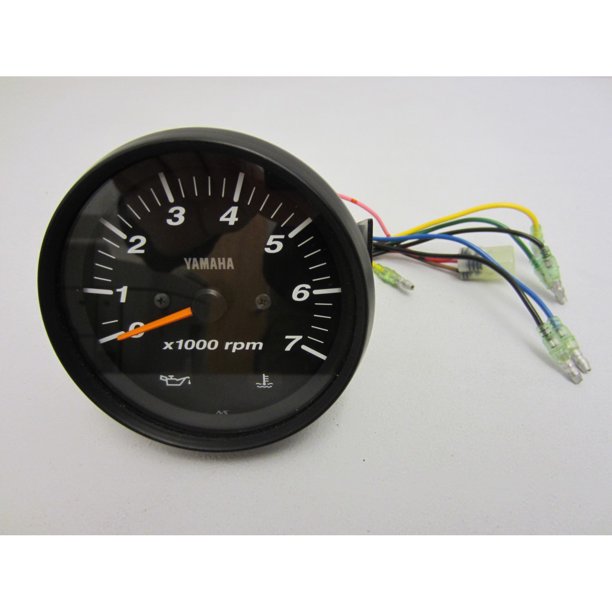 Yamaha New OEM Pro Series II Black Face Tachometer Tach 6Y7835408000