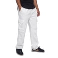 thumbnail image 4 of Victorious Men's Heavyweight Fleece Relaxed Lounge Cargo Sweatpants - Off-White - 4X-Large, 4 of 6