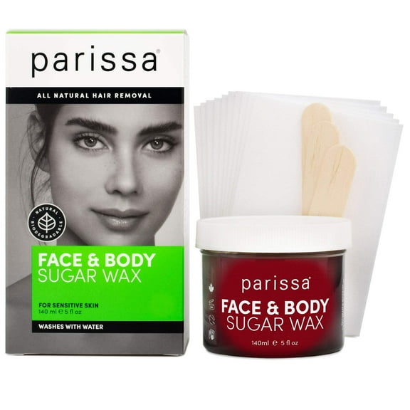Parissa Face & Body Sugar Wax | Natural,Microwavable Formula for Sensitive Skin