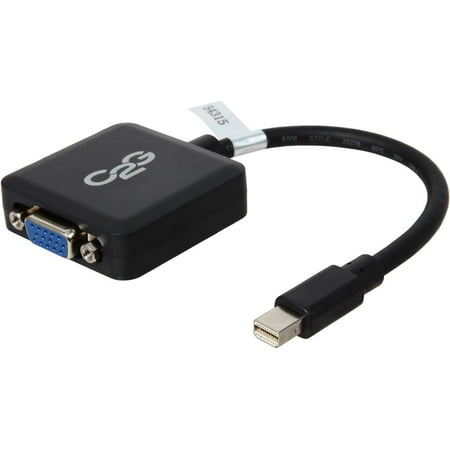 UPC: 0757120543152 | C2G 54315 Mini DisplayPort Male to VGA Female Active Adapter Converter  TAA Compliant  Black (8 Inches)