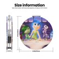 thumbnail image 3 of Qekee inside out 2 Print Compact Makeup Mirror Folding Mini Pocket Mirror Portable Hand Mirror Double-Sided 2 x 1x Magnification for Woman Girls-Round Shape, 3 of 9
