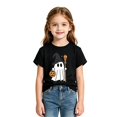 thumbnail image 3 of CONZONE Halloween Big Girls T Shirts Short Sleeve Ghost Graphic Tees for Girls Crew Neck Cute Tops, 3 of 3