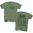thumbnail image 1 of AC/DC HV 76 Tour Vert Militaire Chiné T-Shirt Adulte, 1 of 2