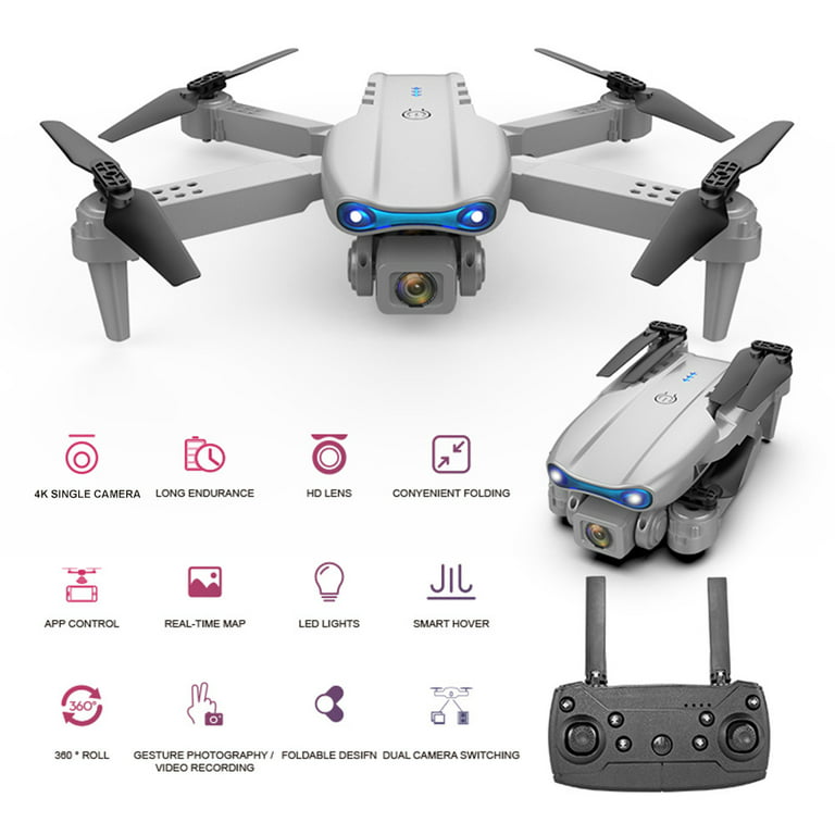 E99 K3 Pro Mini Drone 4K Profesional HD Dual Camera 1080P Obstacle  Avoidance FPV Drones with Single camera 1 battery
