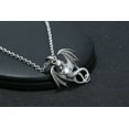 thumbnail image 3 of Dragon Necklace for Men or Women Stainless Steel Cz Punk Gothic Ginger Lyne Collection, 3 of 5