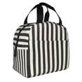thumbnail image 2 of Easygdp Black And White Thick Stripes Bolsa Térmica Premium - Tela Oxford Impermeable, Gran Capacidad, Bolsillo Frontal, Unisex para Trabajo, Escuela, Actividades al Aire Libre y Picnics, 2 of 8