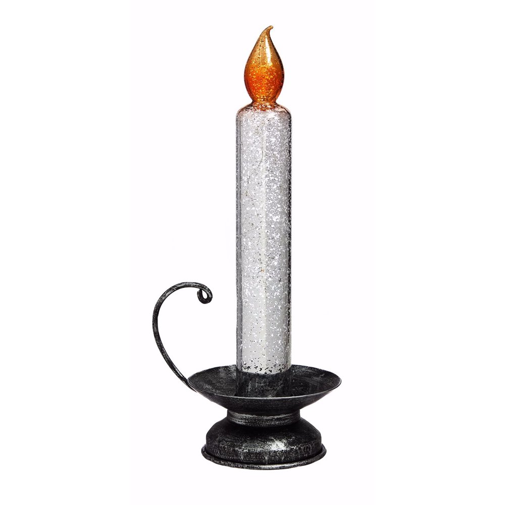 Candle StickLED GlassSilver