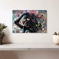 thumbnail image 2 of Elephant Stock Woman With Butterflies Wall Art - Horizontal Canvas Wall Art - Living Room Wall Decor - People Canvas - Black And Gray Decor - 12" x 8", 2 of 8