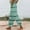 Mint Green, variant on Womens Elastic Waist Striped Printed Split Hem Straight Leg Pants, Smooth Texture Material with Drawstring Casual Slacks Green XXL