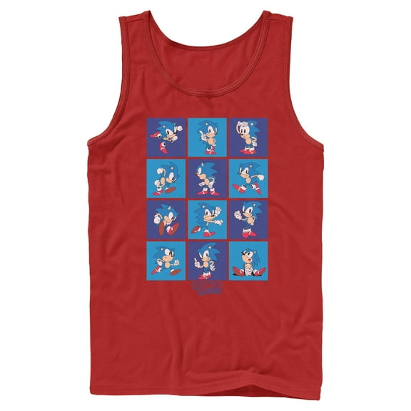 Mens Sonic the Hedgehog Classic Poses Tank Top