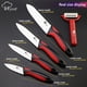 thumbnail image 4 of MYVIT Juego de Cuchillos de Cerámica con Tapas, Cuchillo Pelador de 3", 4" y 5" y Cuchillo de Chef de 6 Pulgadas, Cuchillos de Cocina, Pelador de Frutas y Verduras, Herramienta de Cocina, 4 of 7