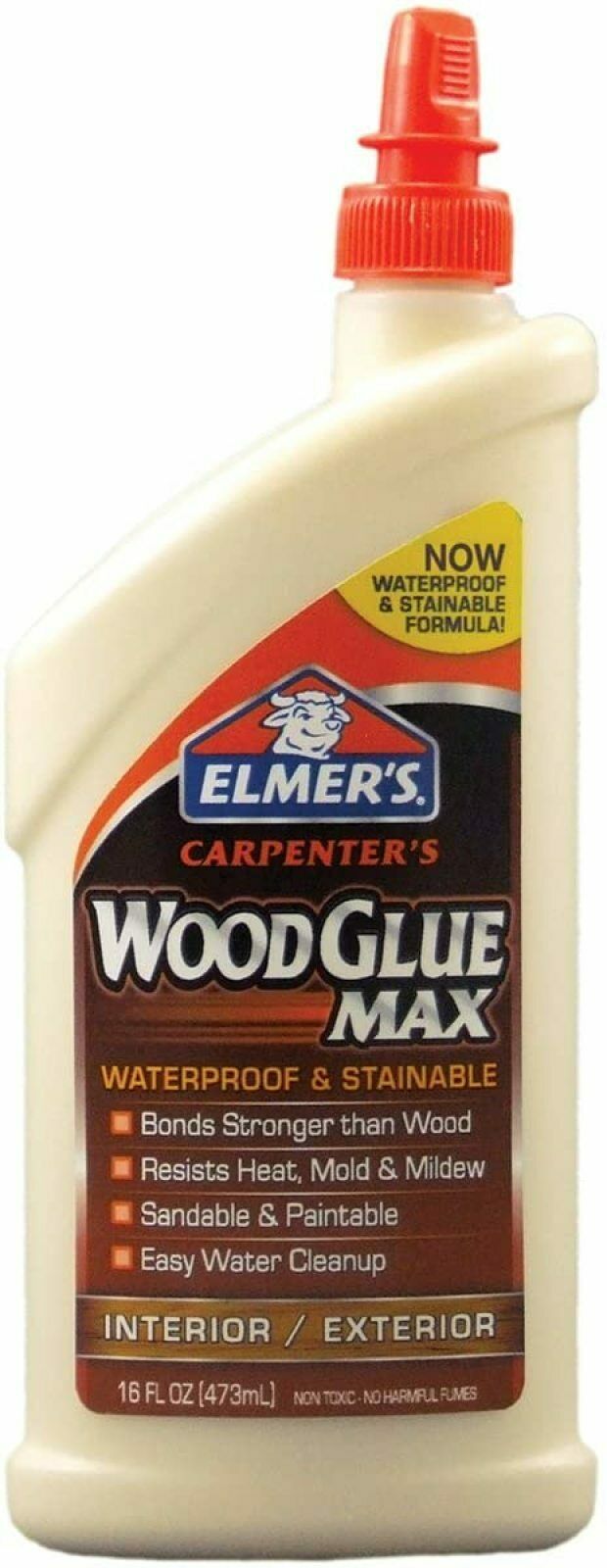 Elmers E7310 Carpenters Wood Glue Max Interior/Exterior 16 Ounces