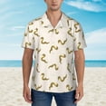 thumbnail image 4 of Lsque Cartoon Snake pattern Hawaiian Shirt for Men, Unisex Summer Beach Casual Short Sleeve Button Down Shirts-XX-Large, 4 of 9