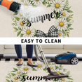 thumbnail image 5 of Summer Daisy Outdoor Rug for Patio/Deck/Porch, Non-Slip Large Area Rug 6 x 9 Ft, Retro Botanical Flower Wreath Bow Plaid Beige Indoor Outdoor Rugs Washable Area Rugs, Camping Rug Carpet Runner, 5 of 8