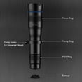 thumbnail image 2 of o APEXEL APL-JS36XJJ04 HD 36X Telescopio de un solo tubo de metal Lente de telefoto Óptica Lente de cámara de teléfono Monocular con mini trípode Selfie para la mayoría de los teléfonos inteligentes APEXEL Lente del teléfono, 2 of 7