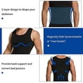 thumbnail image 4 of MINKUROW Mens Body Shaper Compression Tank Top Slimming Shapewear Abdomen Undershirt Black,XL, 4 of 7