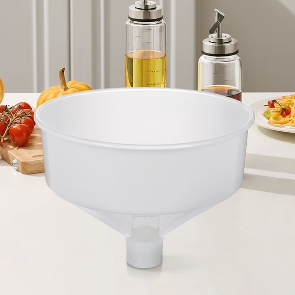 HONITANO 1Pc Transparent Plastic Funnel Large Mouth for Filling Bottles Beverage and Oil