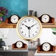 thumbnail image 5 of Reloj de pared silencioso perfecl Inserto de reloj de cuarzo marco dorado, 5 of 8