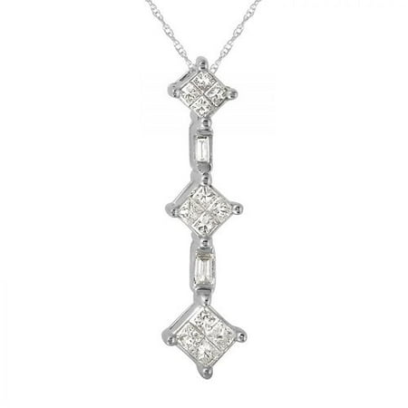 Foreli 0.33CTW Diamond 18k White Gold Necklace