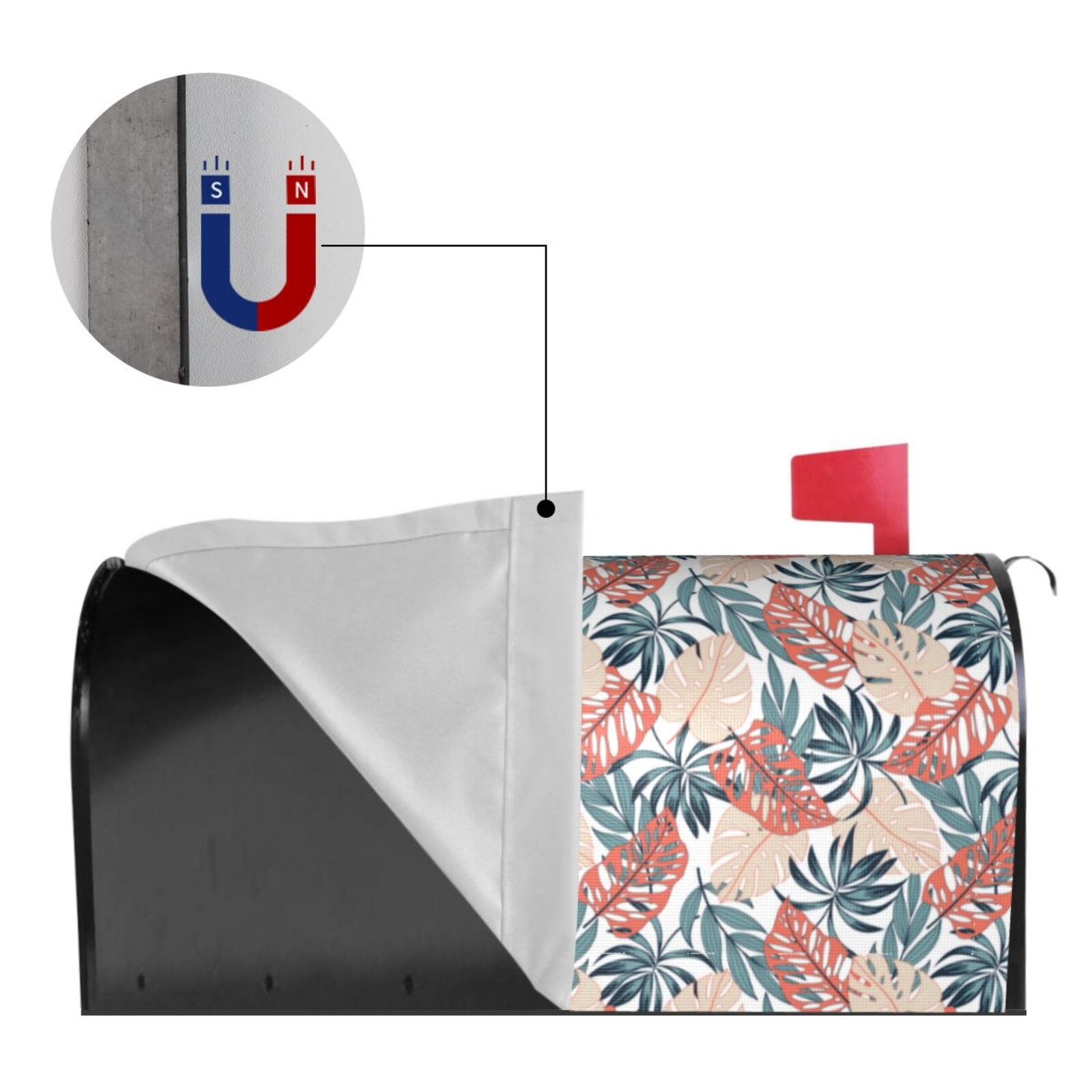 Kdxio Magnetic Mailbox Cover 21x18 in Mailbox Cover Outdoor Decoration Holiday Mailbox Covers for Home Garden Yard-21x18 in