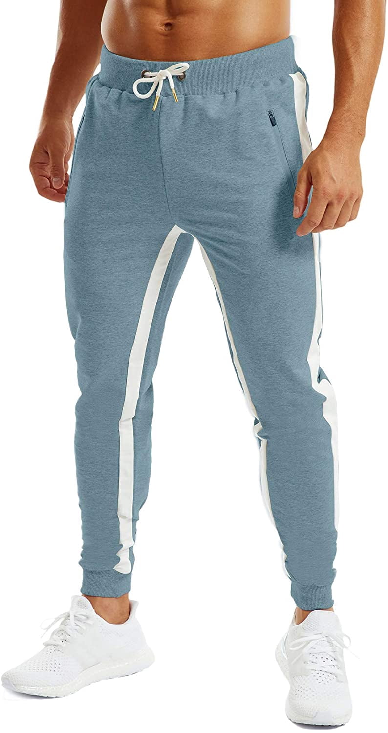 Ouber Men's Gym Jogger Pants Slim 