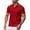 Red, variant on hoksml Man Golf Polos Shirts Summer Lightweight Mesh Casual Loose Button Lapel Short Sleeve Top Solid Color Collared Athletic T Shirt