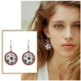 thumbnail image 2 of GHSOHS Clip On Earrings Fashion Street Wind Volleyball Football Baseball Basketball Earrings Female Gold Earrings Party Jewelry Gift Summer Jewelry Fashion Earings Ear Ring, 2 of 9