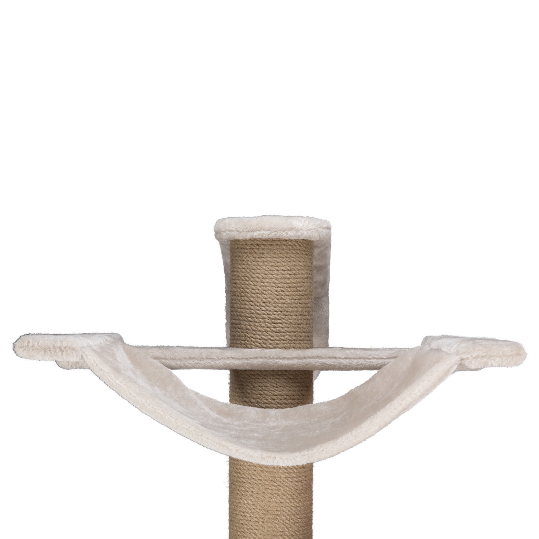 TRIXIE Dayna Jute & Plush 5-Level 60" Wall Mount Cat Tree w-Scratching Post & Condo,Greige