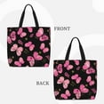 thumbnail image 2 of Pofeuu Girl Butterfly Print Tote Bag for Women,Hobo HandBags with Zipper,Large Capacity Casual Shoulder Handbags with Inner Pockets, 2 of 7