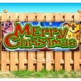 thumbnail image 1 of Merry Christmas 13 oz Vinyl Banner With Metal Grommets, 1 of 4