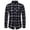 Black, variant on FBMDBB Mens Shirts Long Sleeve Shirts for Men Casual Button Down Vintage Plaid Pocket Soft Mens Button Up Shirts Long Sleeve