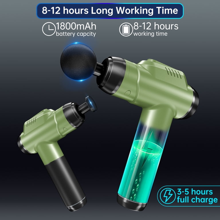 Cshidworld Deep Tissue Percussion Massage Gun, 99 Speed, 10 Heads