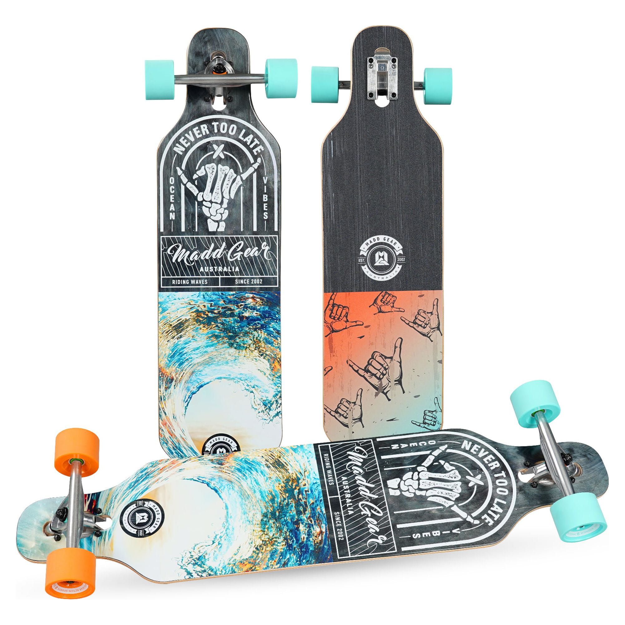 SKATEBOARD Championship 完成品 Madd Gear 38 Drop Through Longboard Skateboard - Walmart.com