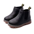 thumbnail image 1 of Botas Martin para niñas, primavera y otoño, botas cortas para niños, botas individuales de color liso, botas cálidas de algodón, 1 of 4